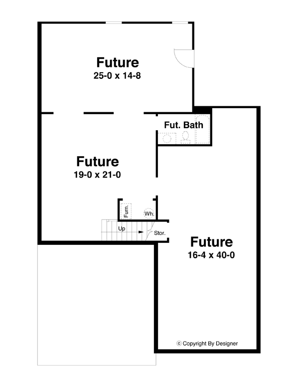 Lower Level image of Rosemary House Plan